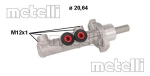 Peapiduri silinder METELLI 05-1118