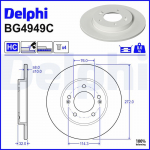 Piduriketas DELPHI BG4949C