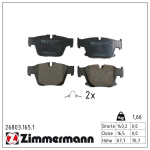 Piduriklotsi komplekt,ketaspidur ZIMMERMANN 26803.165.1