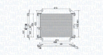 Kondensaator,kliimaseade MAGNETI MARELLI 350203772000