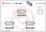Piduriklotsi komplekt,ketaspidur BREMBO P 30 046