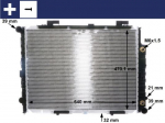 Radiaator,mootorijahutus MAHLE CR 2204 001S