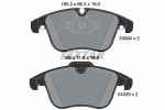 Piduriklotsi komplekt,ketaspidur TEXTAR 2408401