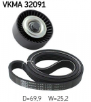 Soonrihmakomplekt SKF VKMA 32091