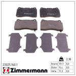 Piduriklotsi komplekt,ketaspidur ZIMMERMANN 23325.160.1
