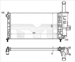 Radiaator,mootorijahutus TYC 709-0026-R