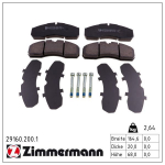 Piduriklotsi komplekt,ketaspidur ZIMMERMANN 29160.200.1
