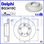 Piduriketas DELPHI BG3410C