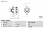 Generaator BOSCH 0 986 085 160