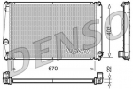 Radiaator,mootorijahutus DENSO DRM50053