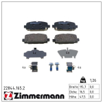 Piduriklotsi komplekt,ketaspidur ZIMMERMANN 22844.165.2