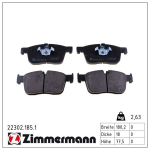 Piduriklotsi komplekt,ketaspidur ZIMMERMANN 22302.185.1
