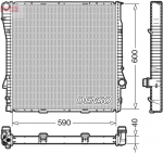 Radiaator,mootorijahutus DENSO DRM05112