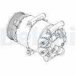 Kompressor,kliimaseade DELPHI CS20324
