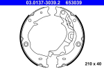 Piduriklotside komplekt,seisupidur ATE 03.0137-3039.2