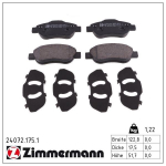 Piduriklotsi komplekt,ketaspidur ZIMMERMANN 24072.175.1