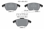 Piduriklotsi komplekt,ketaspidur TEXTAR 2358701
