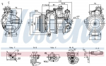Kompressor,kliimaseade NISSENS 890919