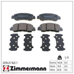 Piduriklotsi komplekt,ketaspidur ZIMMERMANN 20949.160.1