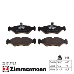 Piduriklotsi komplekt,ketaspidur ZIMMERMANN 23101.175.1