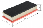 &Otilde;hufilter BOSCH 1 457 433 156
