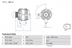 Generaator BOSCH 0 986 084 660