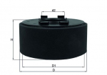 &Otilde;hufilter MAHLE LX 870