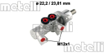 Peapiduri silinder METELLI 05-0769