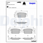 Piduriklotsi komplekt,ketaspidur DELPHI LP3554