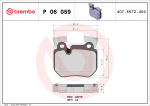 Piduriklotsi komplekt,ketaspidur BREMBO P 06 059