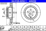 Brake Disc ATE 24.0120-0252.1