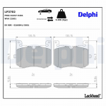 Piduriklotsi komplekt,ketaspidur DELPHI LP3702