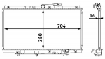 Radiaator,mootorijahutus MAHLE CR 202 000S