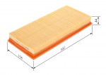 &Otilde;hufilter BOSCH 1 457 433 700