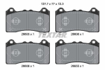 Piduriklotsi komplekt,ketaspidur TEXTAR 2660501