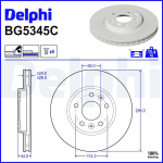 Piduriketas DELPHI BG5345C