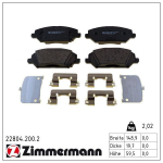 Piduriklotsi komplekt,ketaspidur ZIMMERMANN 22804.200.2