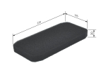 Filter,salongi&otilde;hk BOSCH 1 987 431 173