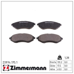 Piduriklotsi komplekt,ketaspidur ZIMMERMANN 23974.175.1