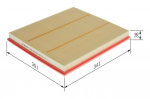 &Otilde;hufilter BOSCH F 026 400 373