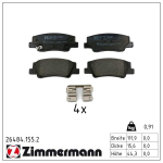 Piduriklotsi komplekt,ketaspidur ZIMMERMANN 26484.155.2