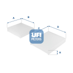 Filter,salongi&otilde;hk UFI 53.143.00