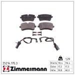 Piduriklotsi komplekt,ketaspidur ZIMMERMANN 25214.175.3