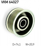 Seade-/juhtrull,soonrihm SKF VKM 64027