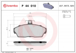 Piduriklotsi komplekt,ketaspidur BREMBO P 44 010