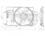 Ventilaator,mootorijahutus TYC 809-0018