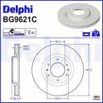 Piduriketas DELPHI BG9621C