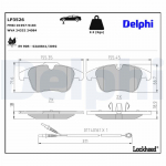 Piduriklotsi komplekt,ketaspidur DELPHI LP3526