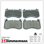 Piduriklotsi komplekt,ketaspidur ZIMMERMANN 22697.170.1