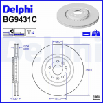 Piduriketas DELPHI BG9431C